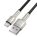 Baseus Metal USB to Lightning kábel 2,4 A 1 m čierny