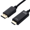 Kábel DISPLAY PORT na HDMI 1,8M DP DisplayPort 4K adaptérový kábel - PAWONIK