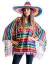 Mexický dámsky kostým Mexické Pancho Poncho S-XL