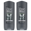 Dove Men sprchový gél Charcoal Clay 400 ml x 2