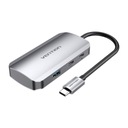 VENTION ROZBOČOVACIA STANICA USB-C NA USB-C 3X USB3.0 PD 100W 0,15M 5 GBPS