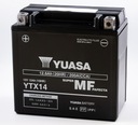 Yuasa YTX14-BS motobatéria 12V 12,6Ah 200A L+ JAPONSKÝ ORIGINÁL