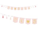 PANAN GIRLAND na BABY SHOWER OH BABY PINK 250cm