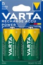 2x AKUMULÁTOR VARTA D R20 3000mAh 1,2V