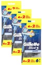 Jednorazový holiaci strojček GILLETTE BLUE 3 SMOOTH 3 x 6 kusov