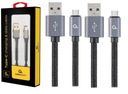 KÁBEL RÝCHLEHO NABÍJANIA TELEFÓNU USB C USB TYP C 180 cm ODOLNÝ KÁBEL 2x