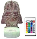 3D LED LAMPA LORD DARTH VADER FARBA PRILBY + DIAĽK