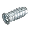 Objímka s dvojitým závitom, skrutka do dreva, vybranie M6x24 mm