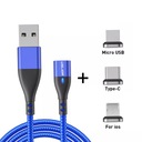 MAGNETICKÝ KÁBEL 2M RÝCHLE NABÍJANIE 3A USB C