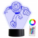 XL 3D LED lampa Toy Story Buzz Lightyear 16 farieb + diaľkové ovládanie