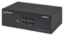 SPÍNAČ KVM HDMI/USB 4x1 duálny monitor, 4K*30Hz