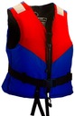 LIFE VEST 50N XL do 70kg KAPOK zips + pracka + CE pásik medzi rozkrokom