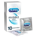 DUREX INVISIBLE najtenšie kondómy 10 kusov