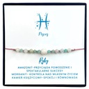 Náramok ZODIAC SIGN PISCES Stones AMAZONIT MORGANIT MESAČNÝ KAMEŇ