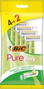 Bic Holiaci strojček pre ženy 3 čepele Pure Lady 1 balenie - 6 ks