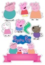 Oblátková torta PEPPA PIG POSTAVY + MENO Potlač cukru A4