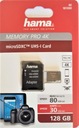 Karta Hama microSDXC 80 MB/s 128 GB PRO 4K + adaptér