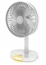 STOLNÝ VENTILÁTOR S BATÉRIOU + LAMP