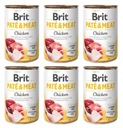 Brit Pate&Meat kura 6x400g