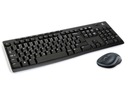 Čierna súprava klávesnice a myši Logitech MK270