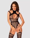 Bodystocking Obsessive G327 S-L čierna