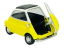 STARÝ ČASOVAČ BMW ISETTA ŽLTÉ 1:34 NOVÝ KOVOVÝ MODEL