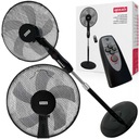 PODLAHOVÝ VENTILÁTOR, STOJACI VENTILÁTOR, ČIERNA + DIAĽKOVÉ OVLÁDANIE