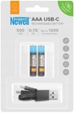 Batéria Newell AAA USB-C 500 mAh, 2 ks blister