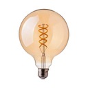 V-TAC LED žiarovka 4,8W Filament E27 Globe G125 Jantárová 125x173mm