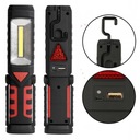 LED TORCH Dielenské svietidlo HOOK MAGNET POWERBANK USB VAROVNÉ SVETLO