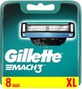 Gillette Mach3 Náhradné čepieľky pre pánske holiace strojčeky 8 ks