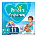 PLIENKY PAMPERS SPLASHERS BAZÉNOVÉ PLIENKY Veľkosť 4-5 9-15KG 11 KS