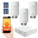 3x SMART ovládač s termostatickou hlavicou + WiFi brána Zigbee 3.0 Tuya