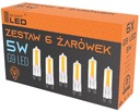 G9 LED žiarovka 5W 500lm teplá biela COB 5W=40W sada NEBLIKÁ