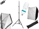 ŠTÚDIO SET SOFTBOX 50x50 ŽIAROVKA STATÍV 325W