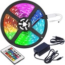 Set RGB LED pás 5m SMD IP65 + napájanie diaľkového ovládača