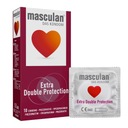 Masculan Extra Double Protection zosilnené kondómy 10 ks.