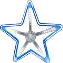 OBOJSTRANNÁ NEON STAR LED 30cm Modrá