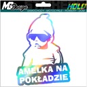 Nálepka na okno AMELKA ON BOARD HOLOGRAM