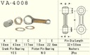 VESRAH SPOJOVACIA TYČ KAWASAKI KEF 300 95-'00, KLF300 86-05