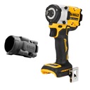 Bezuhlíkový rázový uťahovák 406Nm 18V XR DeWALT DCF921N + gumený kryt PB921