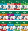 Mokré jedlo pre mačku Oasy More Love Mix Flavors bez GMO - vrecko 12 x 70 g