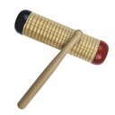 Guiro/shaker drevený s palicou G0-2 15cm