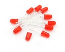 10x LED 5mm difúzor 10ks Arduino Red