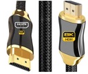 Kábel HDMI 2.1 4k 120 Hz 8K ARC HDR FHD zlatý VÝKONNÝ