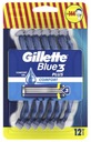 Gillette Blue3 Plus Comfort Holiace strojčeky 12 ks blistrové balenie