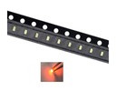 100x SMD LED 0603 ORANŽOVÁ JANTÁR 300mcd