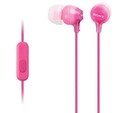 Slúchadlá do uší SONY MDR-EX15AP Mikrofón Pink