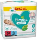 PAMPERS SENSITIVE VETRÚRKY VLHČENÉ 4x52=208KS