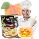 POLOVIKY BROSKYŇA V SVETKOM SIRUPE 2650G KONZ